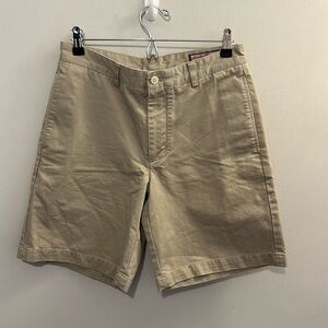 Vineyard Vines Tan Club Short Men's Size 30‎ Chino Khaki Flat Front Pockets